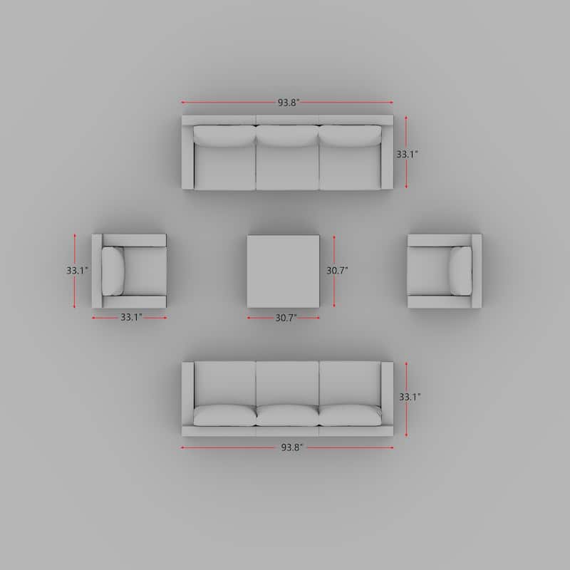 Ventura 9-Piece Multiple Chairs Rattan Seating Collection