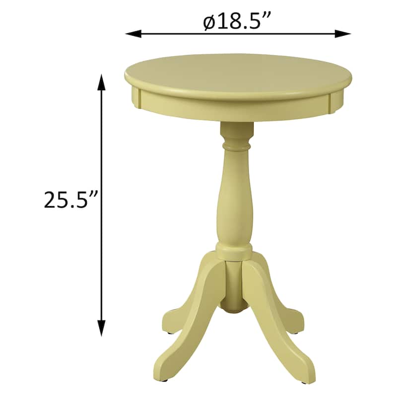 Ophelia Side Table with Turned Pedestal