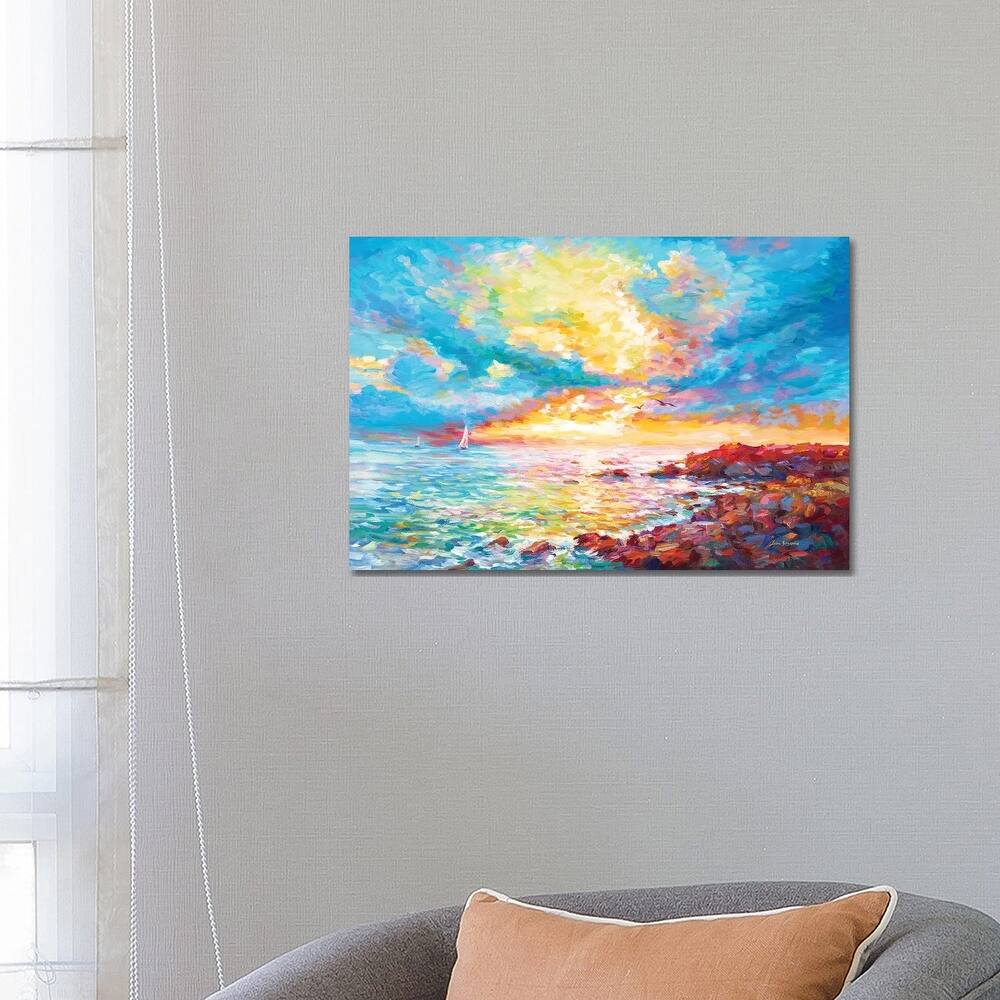 iCanvas "Sunset In Sardinia" by Leon Devenice Canvas Print
