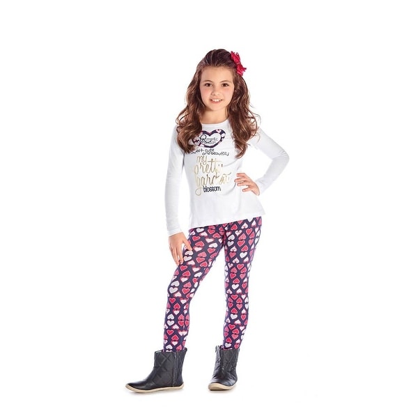 Girls Outfit Long Sleeve T-Shirt and Leggings Set Winter Pulla Bulla 2-10 Years