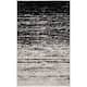 SAFAVIEH Adirondack Vera Modern Ombre Distressed Stripe Area Rug - 2'6" x 4' - Silver/Black