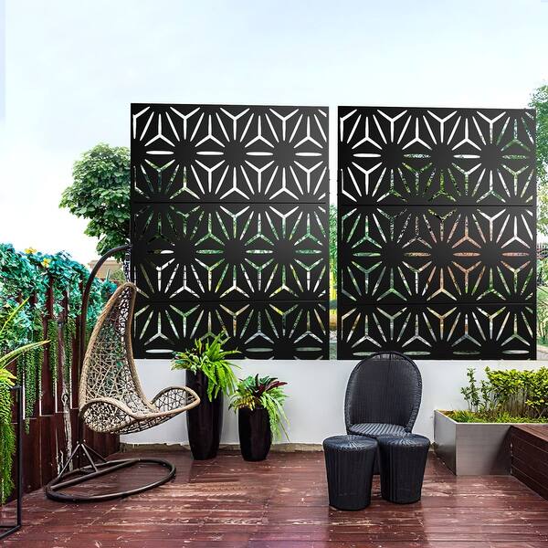 Privacy Screen Free Standing Star