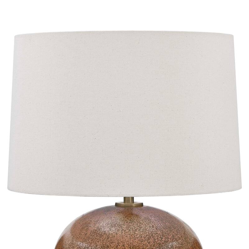 Uttermost Brownell Rust Brown Table Lamp - 17.00" W x 23.75" H x 17.00" D