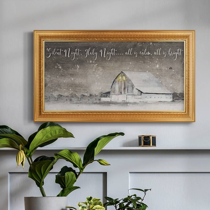 Silent Night Premium Framed Canvas- Ready to Hang