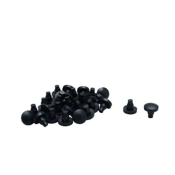 Shop 24pcs 7mm Black Stem Bumpers Glide Patio Outdoor Furniture