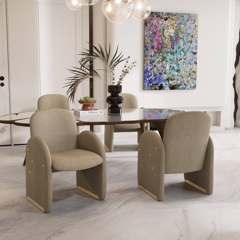 20"x19.7" Oversized Modern Dining Chair Fbaric Upholstered Dining Room Chairs