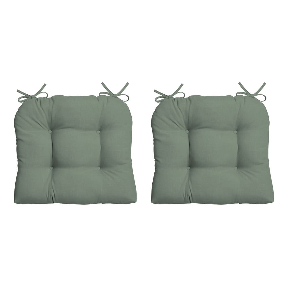 ARDEN earthFIBER Outdoor Wicker Chair Cushion, 2 Pack, 20 x 18