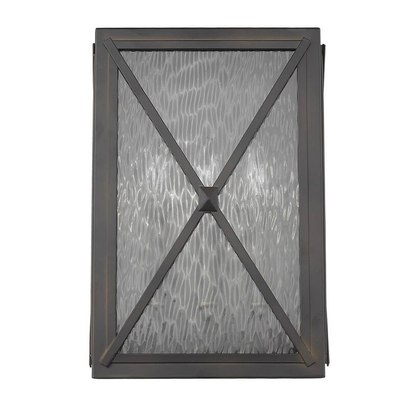 3-Light Decorative Bronze Wall Mount Fixture with Clear Glass Shade and LED Compatible