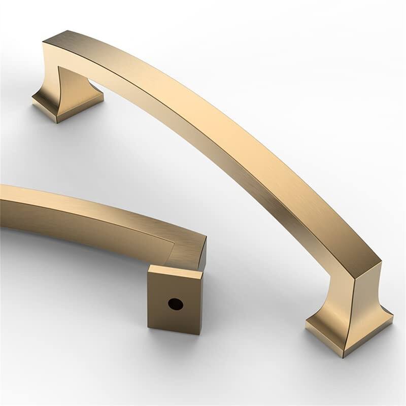 10 Pack 5 Inch Drawer Pulls - 5"L x 1"W - Champagne Bronze