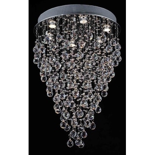 ModernChandelier Lighting *Rain Drop* Chandelier Lighting With Crystal Balls - Chandeliers For Bedrooms by Overstock.com