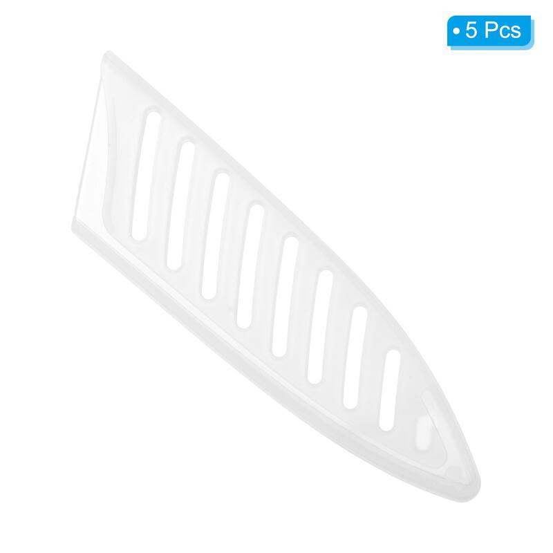 5Pcs PP Kitchen Knife Sheath Cover Sleeves for Paring Knife, White