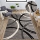 preview thumbnail 15 of 26, World Rug Gallery Contemporary Abstract Circles Design Area Rug