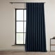 preview thumbnail 150 of 160, Exclusive Fabrics Textured Faux Linen Extra Wide Room Darkening Curtains for Bedroom & Living Room Curtains (1 Panel) 100 X 120 - Nightfall Navy