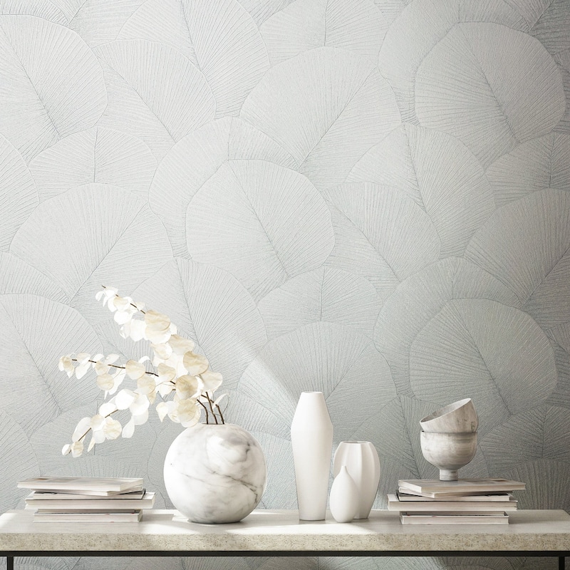 Galerie Wallcoverings Kumano Textured Palm Leaf Vinyl on Non-woven Wallpaper Roll