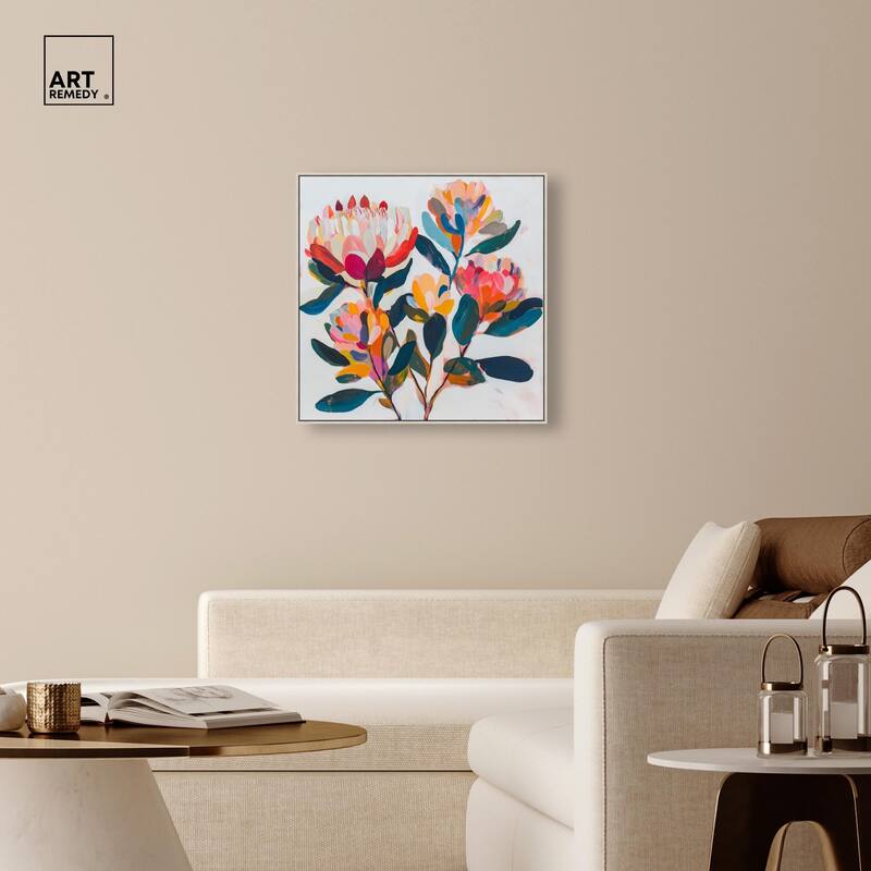 Contemporary Flora I Canvas by Art Remedy