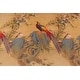 preview thumbnail 5 of 7, Chinese Nature-sceen Clem Italian Velvet Upholstered Ottoman