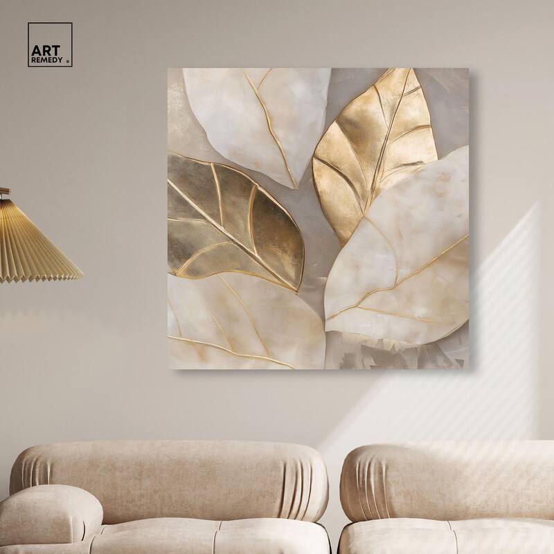 Golden Cascades Canvas by Art Remedy, Gallery Wrapped