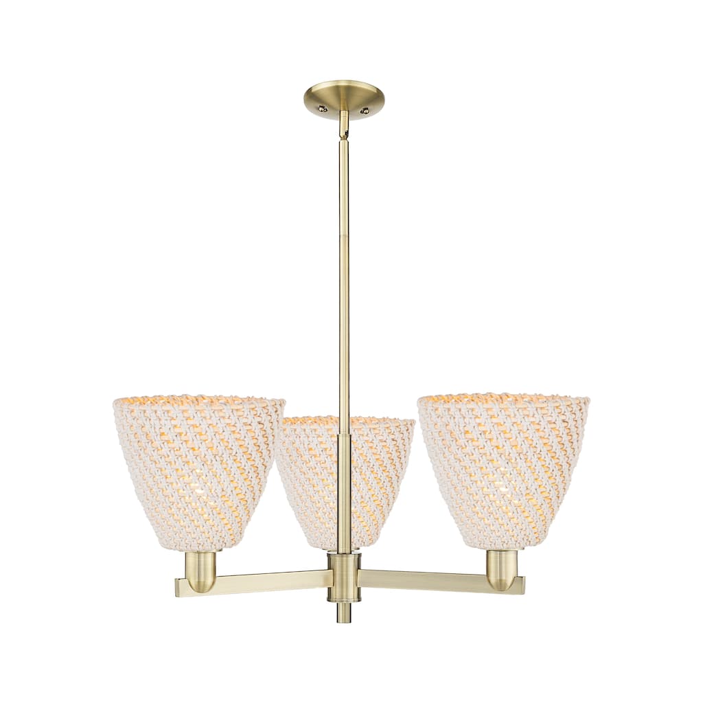 Innovations Lighting Endless Possibilities Arcadia - Bristol Natural - 3 Light 31" Stem Hung Chandelier