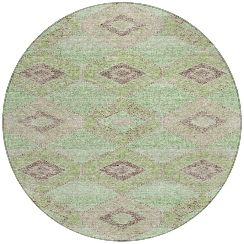 HomeRoots Aztec Transitional Rectangle Outdoor Rug