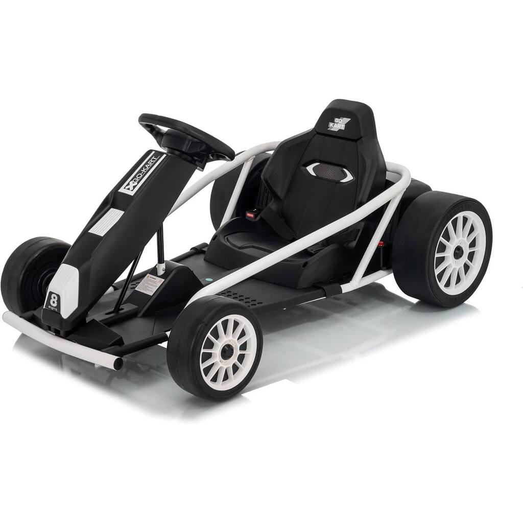 8MPH Fast Drifting Circling Car Ride On Go Kart for Kids Best Gift