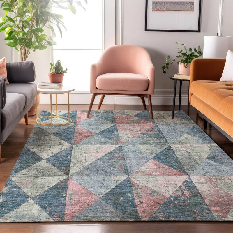 Premium Washable Super Soft Diamond Mosaic Mayfield Rug