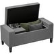preview thumbnail 17 of 29, HOMCOM Ottoman Bench Tufted Storage Chest with Flipping Top, 36.25"W x 15.75"D x 15.75"H