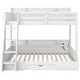 preview thumbnail 31 of 30, Wooden Bunk Bed Twin over Full Bunk Bed with 6 Up and Down Storage Shelves, LED, Charging Station, Stairs and Bottom Drawer