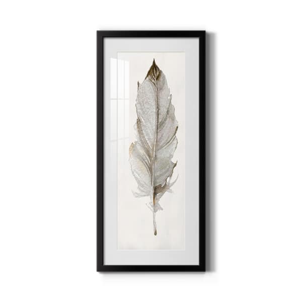 slide 1 of 10, Neutral Feather II-Premium Gallery Framed Print