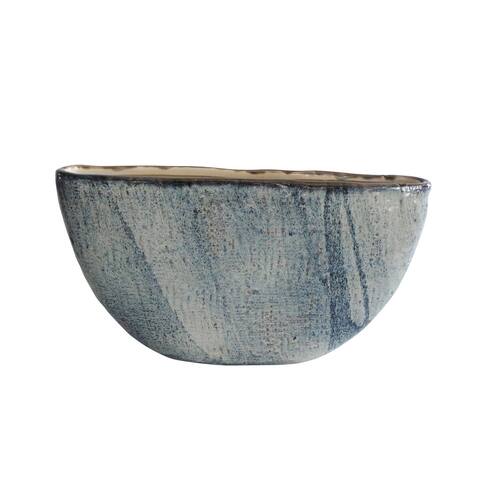 Ceramic 10" Vase, Blue