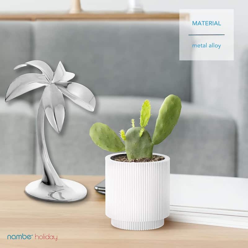 Nambe Miniature Nativity Palm Tree - 3"W x 6.5"H