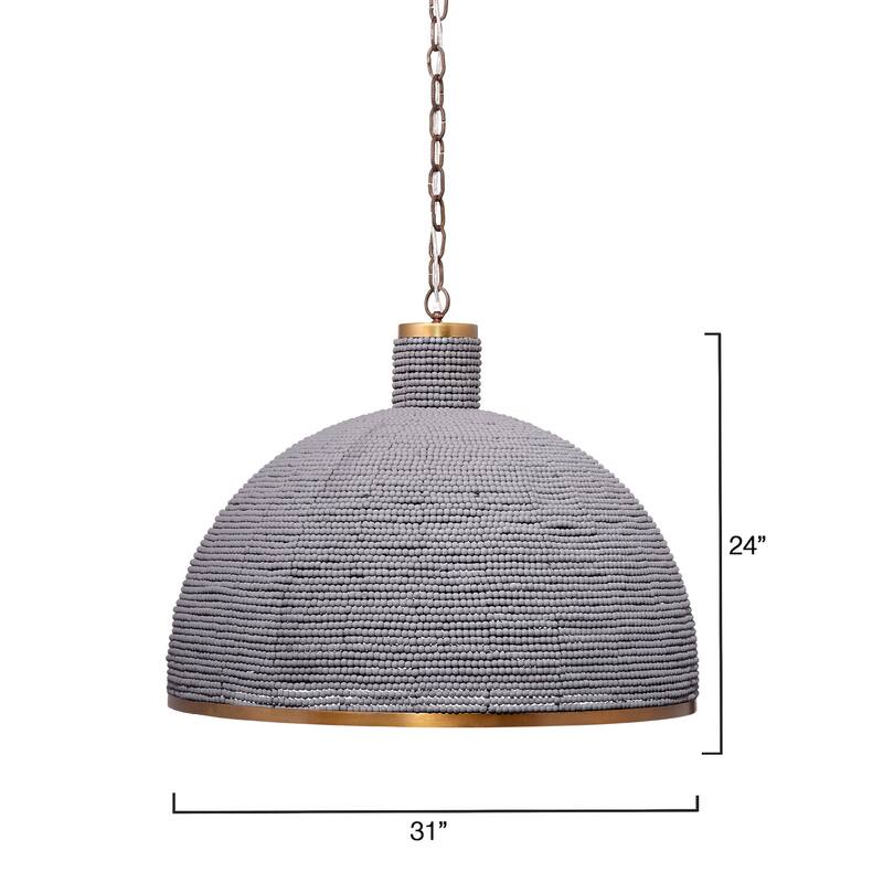 Jamie Young Big Sur 1-Light Beaded Chandelier
