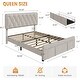 preview thumbnail 20 of 23, Velvet Platform Bed Frame with Storage Drawers