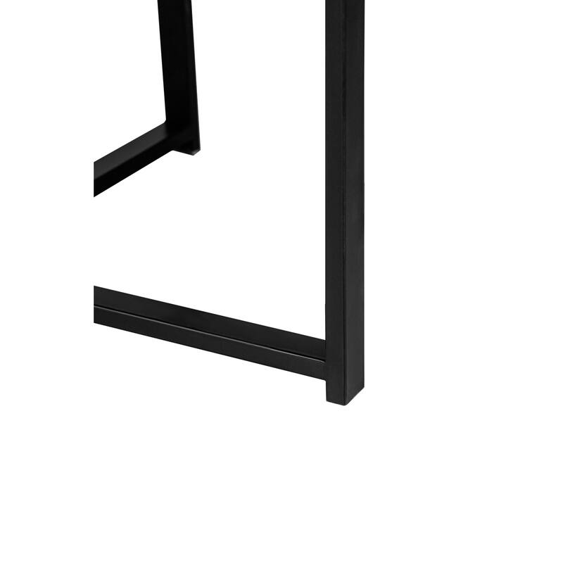 Roomfitters 30 Inch Octagonal Coffee Table, Farmhouse Wood Center Table with Metal Cross Legs for Living Room