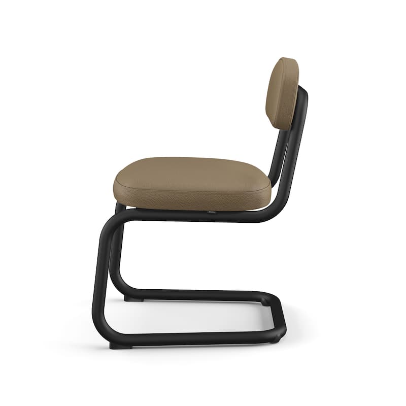 Amisco Flynn Upholstered Dining Chair with Metal Base