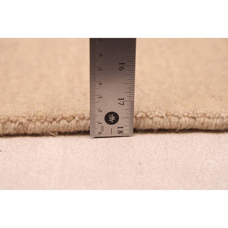 ECARPETGALLERY Hand Loomed Kashkuli Gabbeh Ivory Wool Rug - 5'0 x 7'10