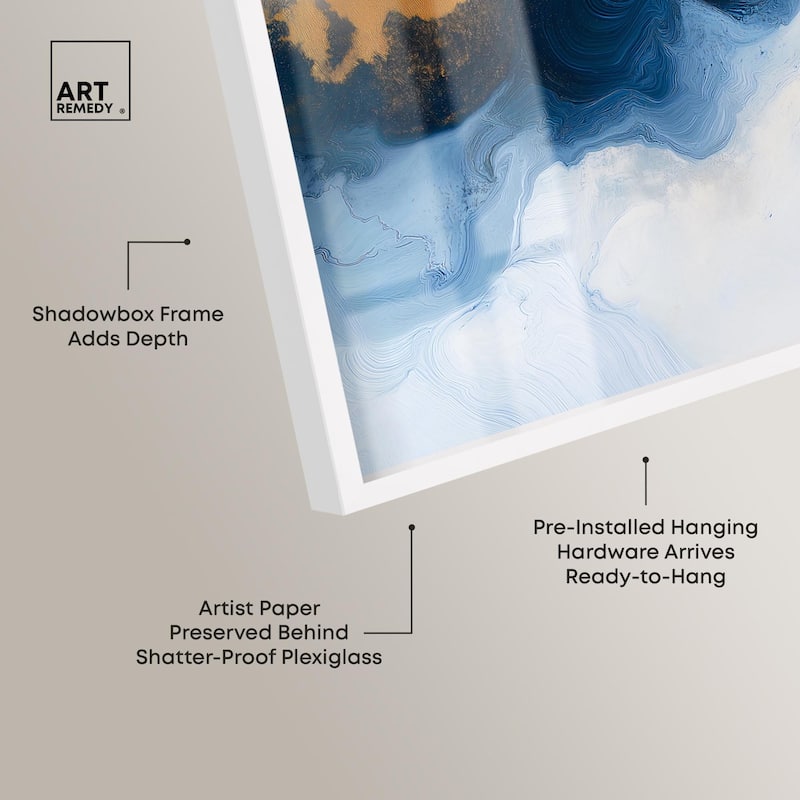 Blue Deep I Shadowbox by Art Remedy