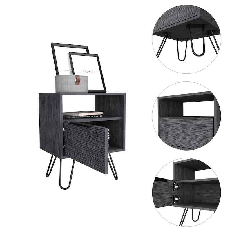 Eagle Creek 1-Shelf 1-Drawer Nightstand