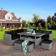 preview thumbnail 26 of 66, Costway 7 PCS Patio Rattan Dining Set Sectional Sofa Couch Ottoman - See Details