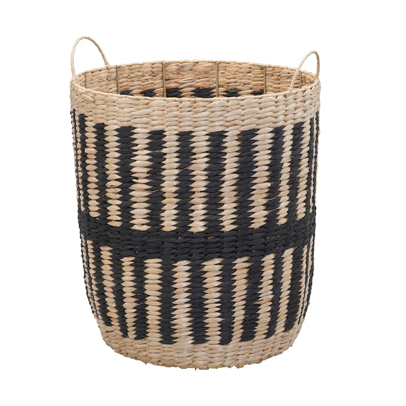 Cattail and Paper Pillar Basket