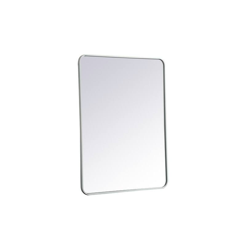 Ezra Soft Corner Metal Rectangular Mirror