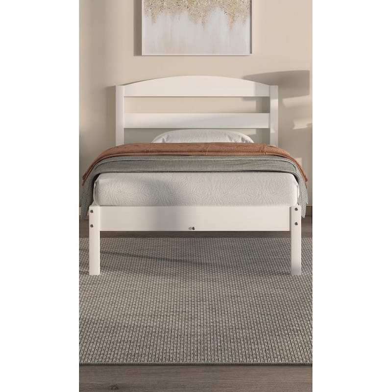 Alexander Platform Bed - White - Twin