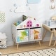 preview thumbnail 2 of 4, Wooden Toy & Book Organizer Stand Bookcase w/ 2 Storage Bins for Kids