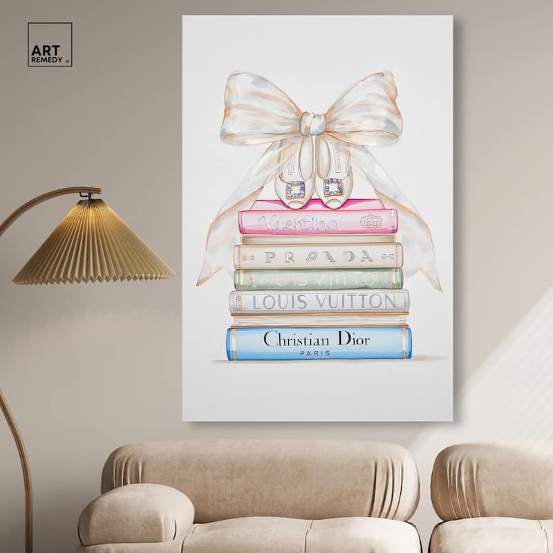 Heel and Luxury Books I Canvas by Art Remedy, Gallery Wrapped