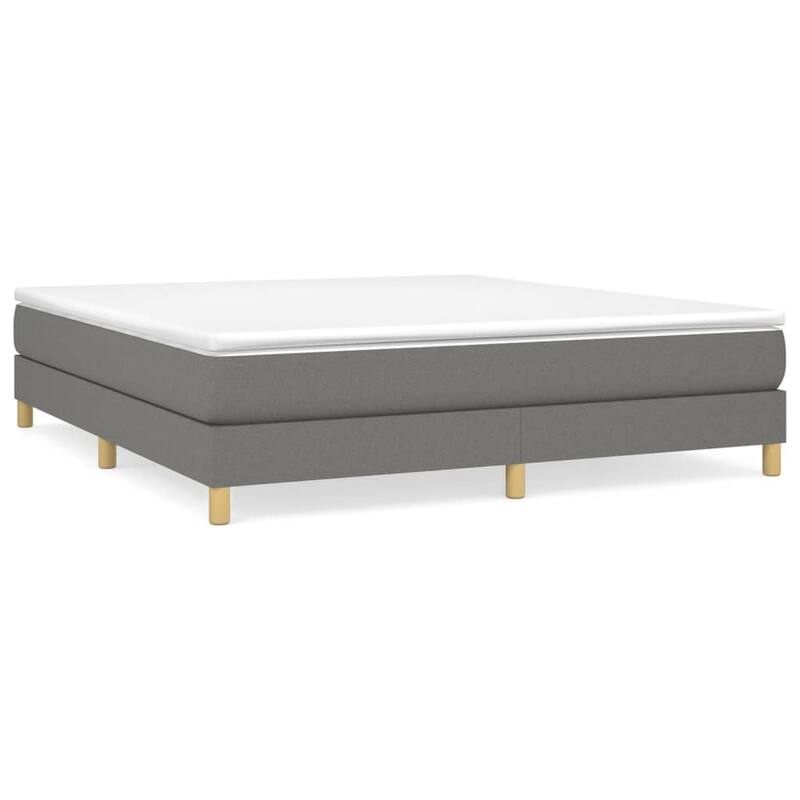vidaXL Box Spring Bed Base Platform Bed Frame with Mattress for Bedroom Fabric