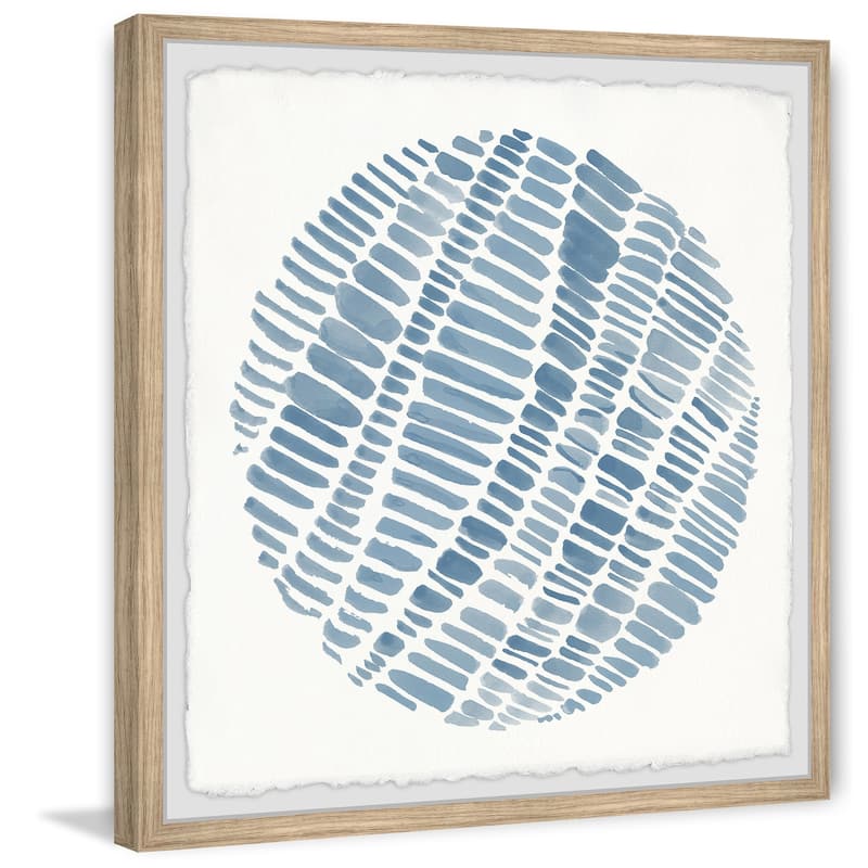 Rustic Blue Wall Art Print - Home Decor Painting, Farmhouse Style Picture for Living Room