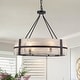 preview thumbnail 38 of 56, Dimmable Large Drum Glass Chandelier for Dining Room High Ceiling Living Room