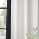 preview thumbnail 7 of 24, Exclusive Fabrics Modern Color block Cotton Vertical Pleated Curtain (1 Panel) - Luxury Home Decor curtains