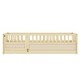 preview thumbnail 8 of 8, Natural Wood Twin Size Pine Floor Bed with High Security Barrier & Door