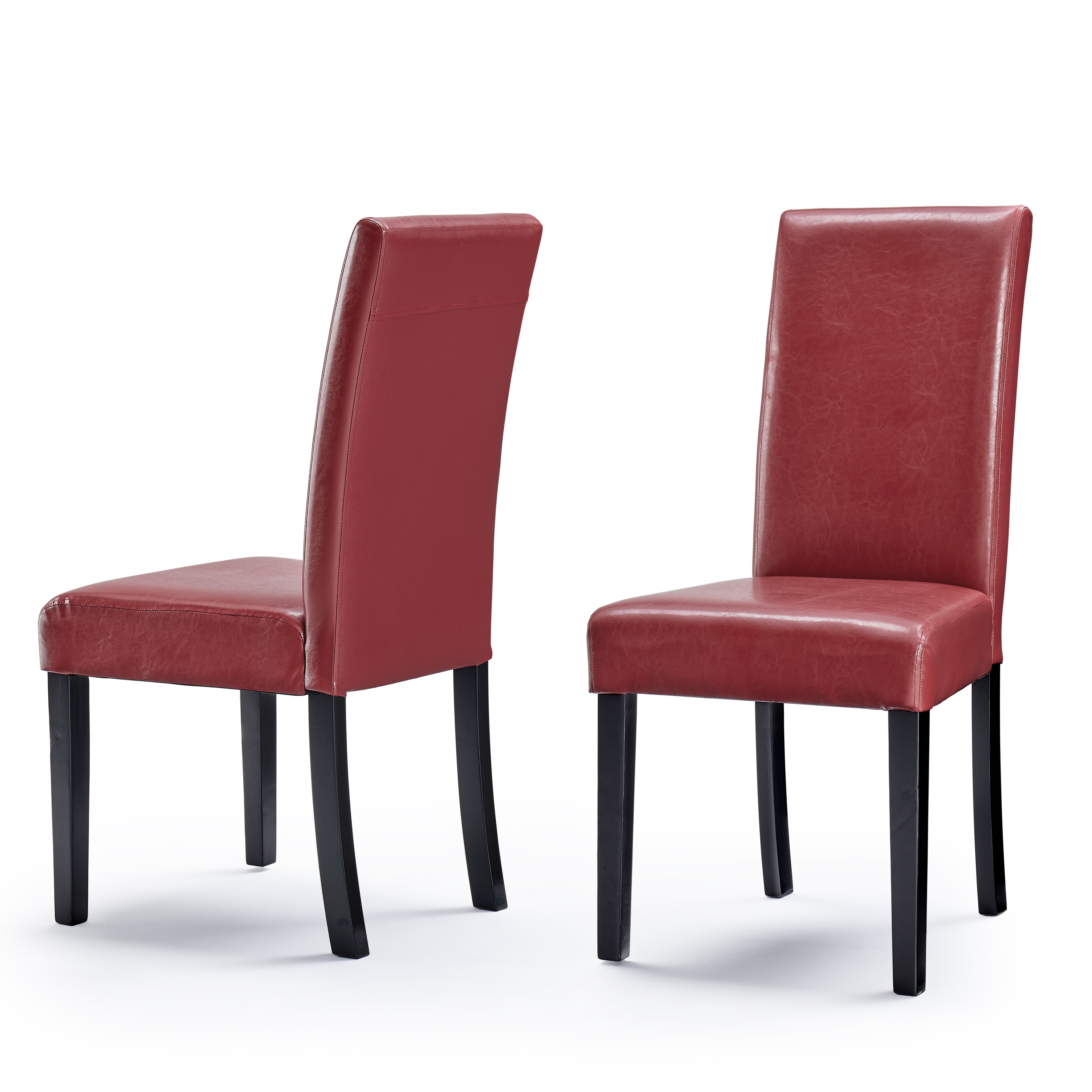 Monsoon Villa Faux Leather Parson Dining Chairs Set of 2 On