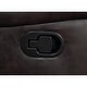 preview thumbnail 4 of 3, Jake 41 Inch Gliding Manual Recliner, Pillowtop, Dark Brown Faux Leather